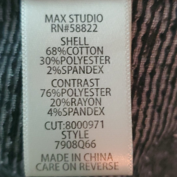 Max Studio Bell Sleeves Boat Neck Geometric Dress - Picture 9 of 10